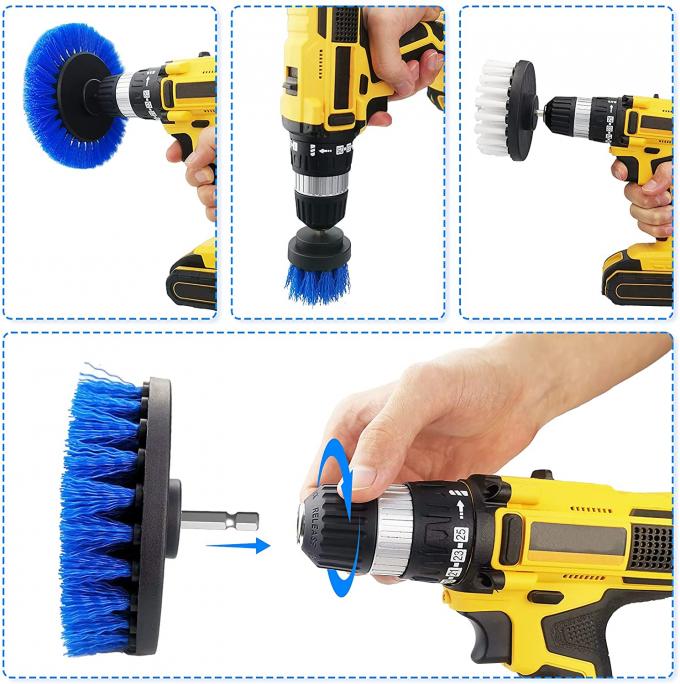 drill cordless screwdriver brush drill brush cleaning brush cleaning kit 0