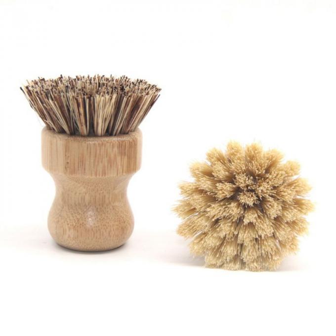 6*8cm Dish Wooden Kitchen Scrubber Brush Set 4Pcs Clean Tableware 2