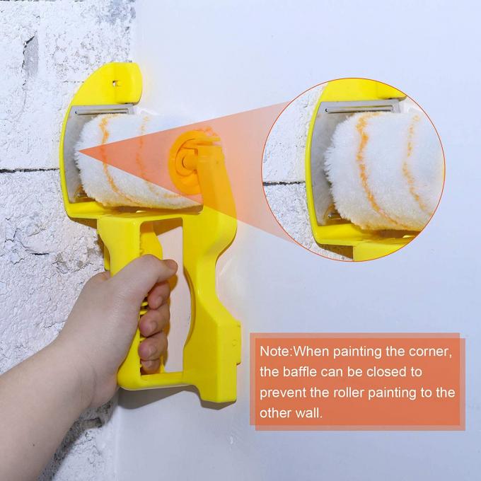 Clean Cut Paint Edger Roller Brush HandHeld With 2 Brush 2 Replacement Roller 1