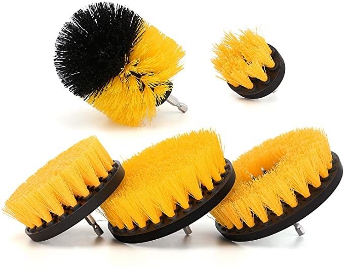 quality 5 Pieces Drill Brush Attachments, Scrubber Brush For Drill Cleaning And Washing factory