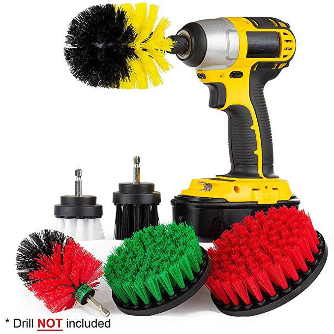 Good price 100mm Polypropylene Tile Power Drill Brush Cleaning Kit Bathtub Cleaning online