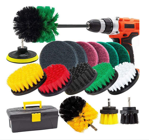 Good price 18Pcs Sponge Attachment For Drill Scrub Brush Set Household Cleaning online