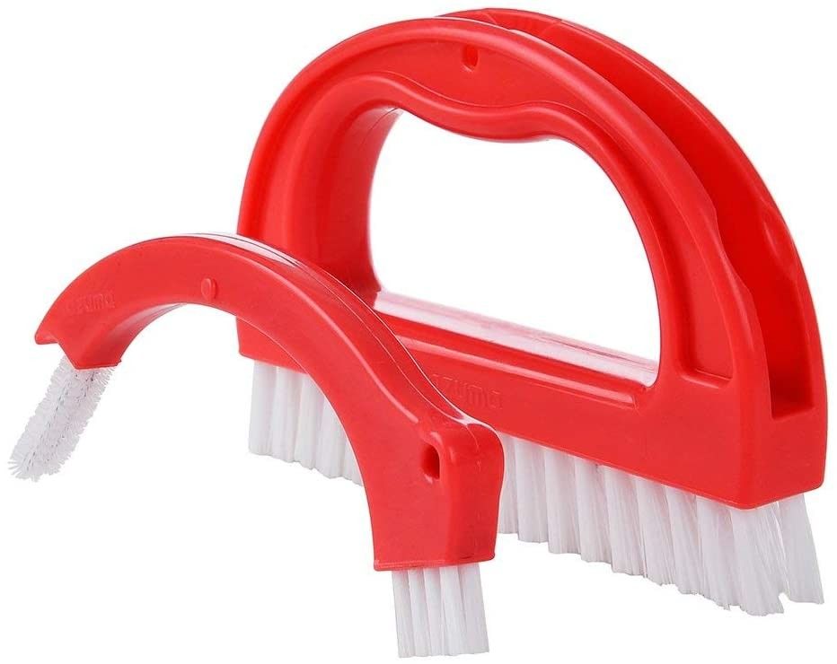 Good price 2.1in Red Joint Tile Scrub Brush ‎3.5inch Flat Shape Grout Cleaning online
