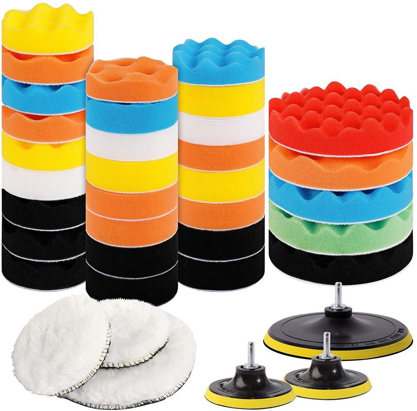 quality 39Pcs Buffing Polishing Pads 7.62cm Adapter Car Auto Polisher Pads ‎9.6 Ounces factory