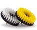 2pcs 12.7cm Soft Bristle Drill Brush Set For Carpet Golden Type