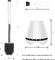 6.7*6.7*7.3 Toilet Brush Holder Set With Tweezers Cleaning 10.9 Ounces