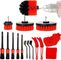 Car Cleaning Brushes Set Includes 5 Soft Premium Detail Brush Auto Wheel Brush Kit